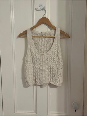 Free People EUC  High Tide Cable Tank Top Size Small